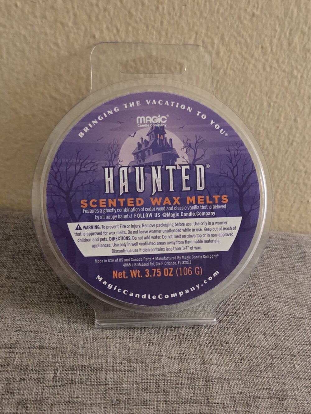 Magic Candle Company "Haunted" Scented Wax Melts NWOT